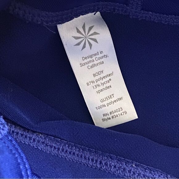 Athleta Leggings Royal Blue Capri Workout Gym Activewear XS - Picture 12 of 12